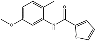 2-티오펜카르복사미드,N-(5-메톡시-2-메틸페닐)-(9Cl) 구조식 이미지