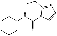 1H-이미다졸-1-카르복스아미드,N-시클로헥실-2-에틸-(9CI) 구조식 이미지