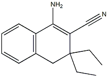 2-Naphthalenecarbonitrile,1-amino-3,3-diethyl-3,4-dihydro-(9CI) 구조식 이미지