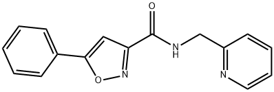 5-phenyl-N-(2-pyridinylmethyl)-3-isoxazolecarboxamide Structure