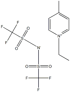 1-ETHYL-4-METHYLPYRIDINIUM BIS(TRIFLUOROMETHYLSULFONYL)IMIDE Structure