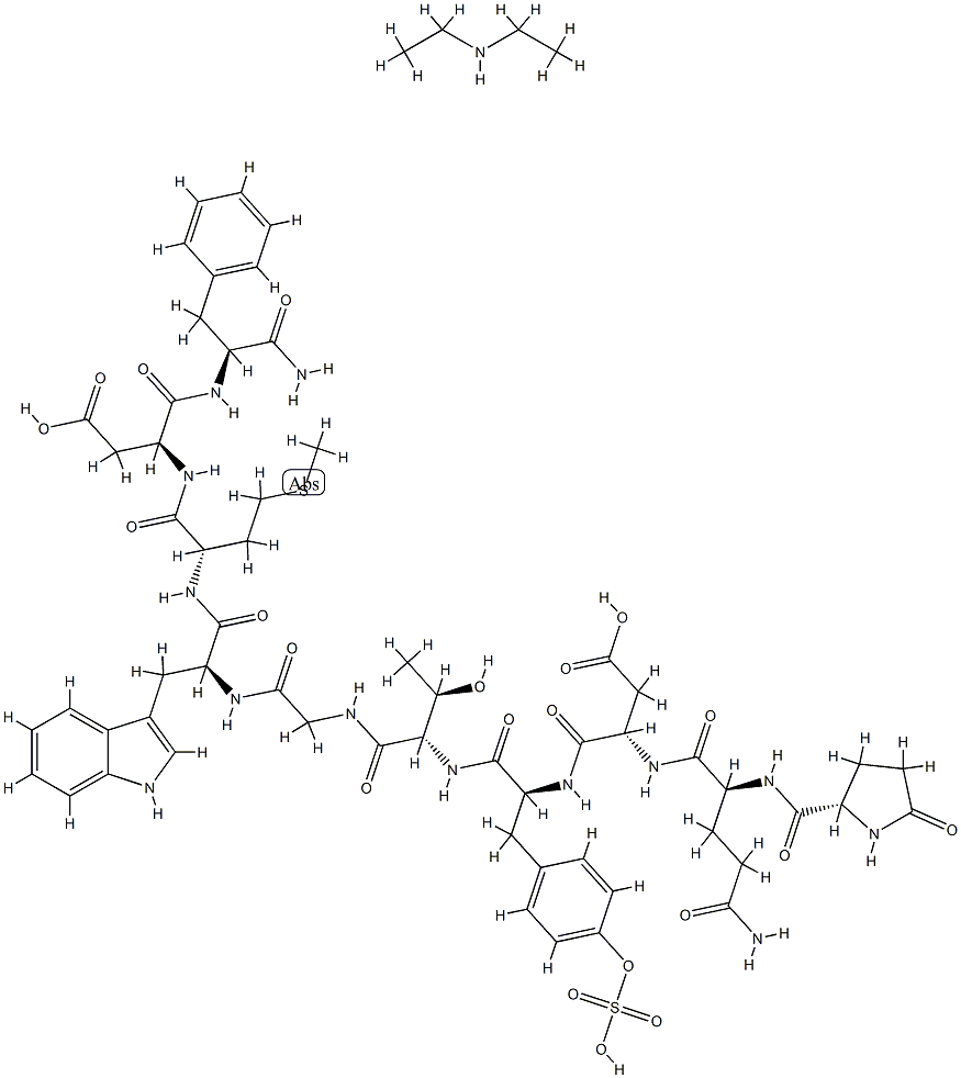 Caerulein, compd. with N-ethylethanamine 구조식 이미지