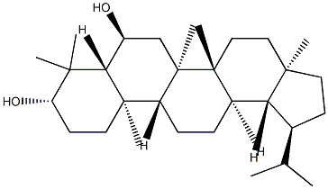 루판-3β,6α-디올 구조식 이미지