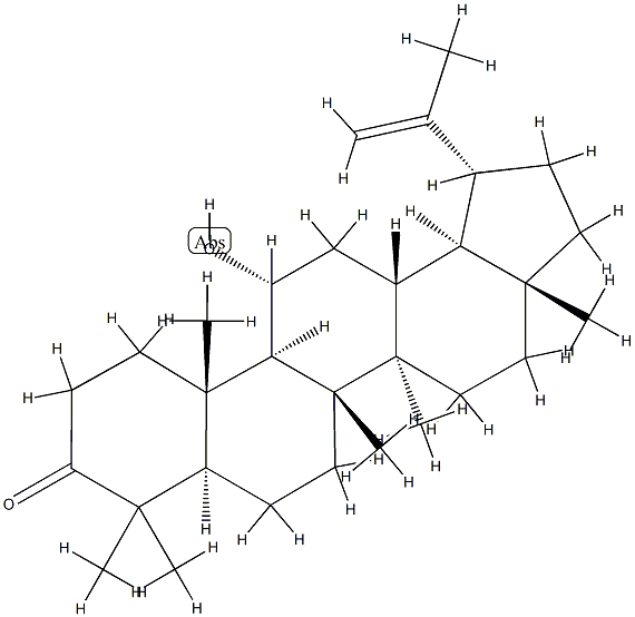 11α-Hydroxylupane-20(29)-ene-3-one Structure