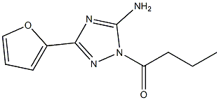 1-butyryl-3-(2-furyl)-1H-1,2,4-triazol-5-amine 구조식 이미지