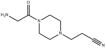 3-[4-(2-aminoacetyl)piperazin-1-yl]propanenitrile 구조식 이미지