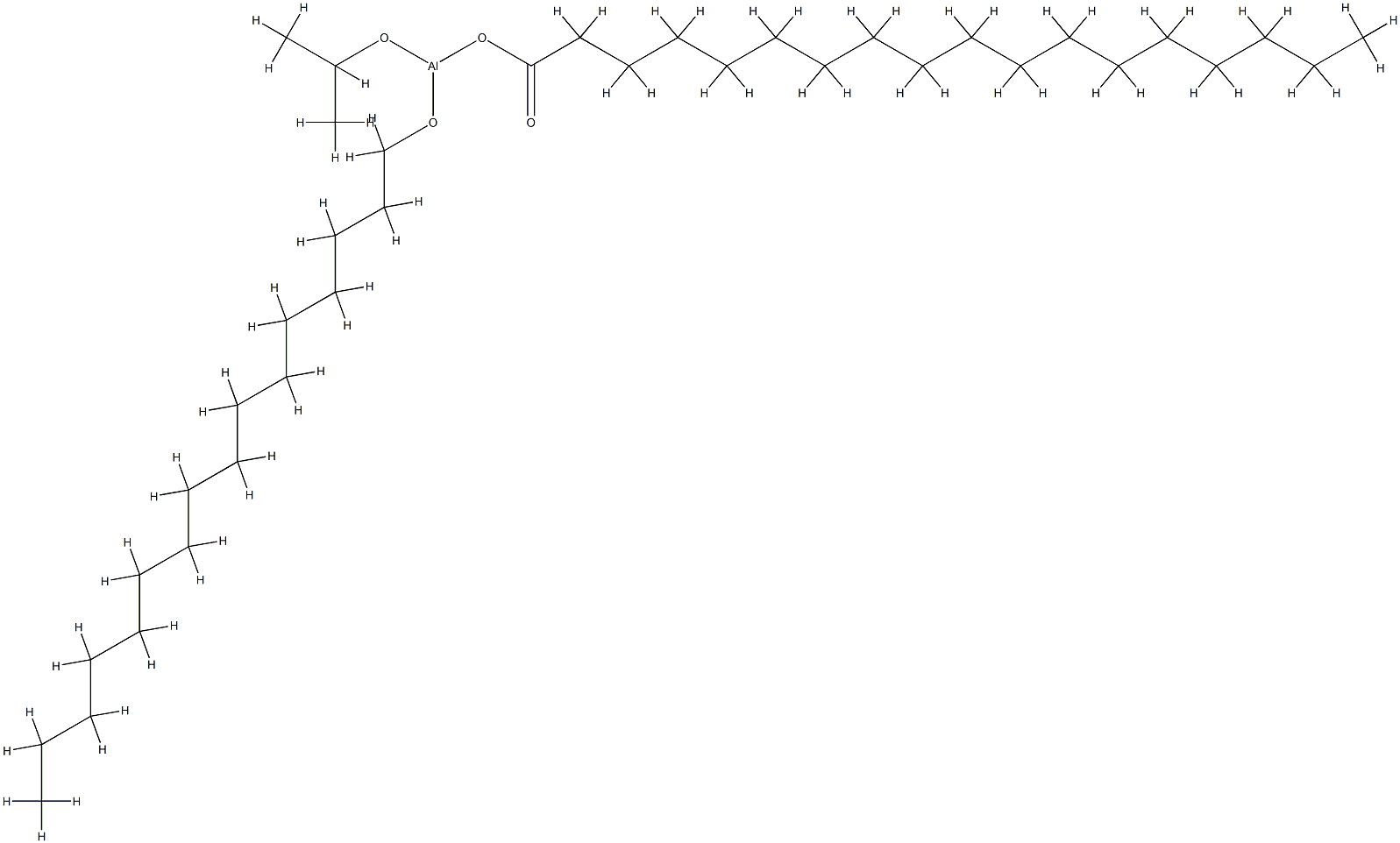 (hexadecan-1-olato)(octadecanoato-O)(propan-2-olato)aluminium Structure