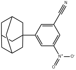 3-Nitro-5-(tricyclo[3.3.1.13,7]decan-1-yl)benzonitrile 구조식 이미지