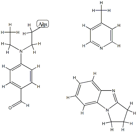 벤즈알데히드,4-(2-클로로에틸)에틸아미노-,2,3-디히드로-1H-피롤로1,2-아벤즈이미다졸및4-메틸피리딘중합체 구조식 이미지