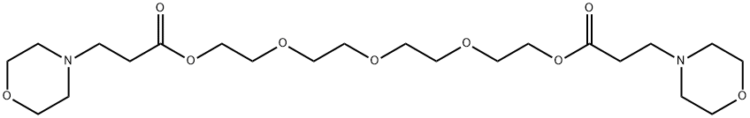 4-Morpholinepropanoic acid,oxybis(2,1-ethanediyloxy-2,1-ethanediyl)ester Structure