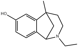 1,5-Methano-1H-2-benzazepin-7-ol,2-ethyl-2,3,4,5-tetrahydro-5-methyl-(9CI) 구조식 이미지