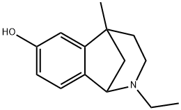 1,5-Methano-1H-2-benzazepin-7-ol,2-ethyl-2,3,4,5-tetrahydro-5-methyl-(9CI) Structure