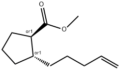 시클로펜탄카르복실산,2-(4-펜테닐)-,메틸에스테르,(1R,2R)-rel-(9CI) 구조식 이미지