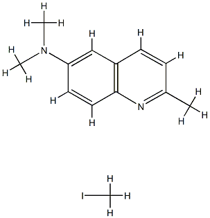 N,N,2-trimethylquinolin-6-amine, compound with iodomethane (1:1) Structure
