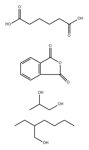 Hexanedioic acid, polymer with 1,3-isobenzofurandione and 1,2-propanediol, 2-ethylhexyl ester Structure