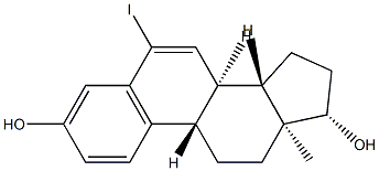 6-iodo-1,3,5(10),6-tetraene-3,17 beta-diol Structure