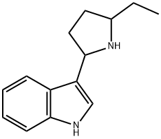 1H-Indole,3-(5-ethyl-2-pyrrolidinyl)-(9CI) 구조식 이미지