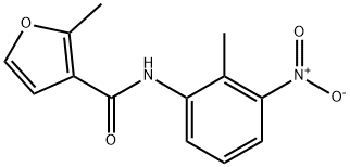 3-Furancarboxamide,2-methyl-N-(2-methyl-3-nitrophenyl)-(9CI) 구조식 이미지