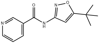 3-Pyridinecarboxamide,N-[5-(1,1-dimethylethyl)-3-isoxazolyl]-(9CI) 구조식 이미지