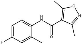 4-Isoxazolecarboxamide,N-(4-fluoro-2-methylphenyl)-3,5-dimethyl-(9CI) Structure