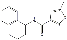 3-Isoxazolecarboxamide,5-methyl-N-(1,2,3,4-tetrahydro-1-naphthalenyl)-(9CI) 구조식 이미지