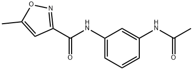 3-Isoxazolecarboxamide,N-[3-(acetylamino)phenyl]-5-methyl-(9CI) Structure