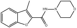 2-Benzofurancarboxamide,3-methyl-N-4-morpholinyl-(9CI) Structure