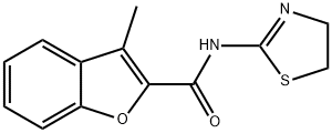 2-Benzofurancarboxamide,N-(4,5-dihydro-2-thiazolyl)-3-methyl-(9CI) 구조식 이미지