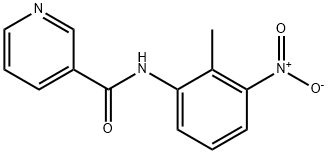 3-피리딘카르복사미드,N-(2-메틸-3-니트로페닐)-(9CI) 구조식 이미지