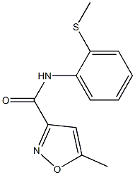 3-이속사졸카르복사미드,5-메틸-N-[2-(메틸티오)페닐]-(9CI) 구조식 이미지