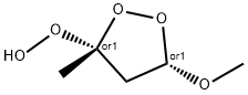 Hydroperoxide, (3R,5S)-5-methoxy-3-methyl-1,2-dioxolan-3-yl, rel- (9CI) Structure