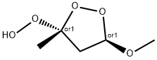 Hydroperoxide, (3R,5R)-5-methoxy-3-methyl-1,2-dioxolan-3-yl, rel- (9CI) 구조식 이미지