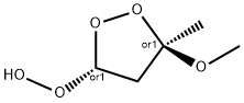 Hydroperoxide, (3R,5R)-5-methoxy-5-methyl-1,2-dioxolan-3-yl, rel- (9CI) 구조식 이미지