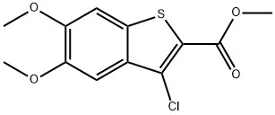Methyl 3-chloro-5,6-dimethoxybenzo[b]thiophene-2-carboxylate 구조식 이미지