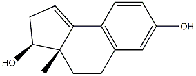 (3S)-3,3a,4,5-Tetrahydro-3aα-methyl-2H-benz[e]indene-3α,7-diol 구조식 이미지