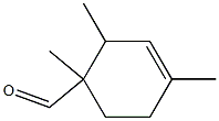 1,2,4(or 1,3,5)-trimethylcyclohex-3-ene-1-carbaldehyde Structure