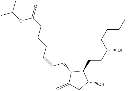 Prostaglandin E2 isopropyl ester Structure