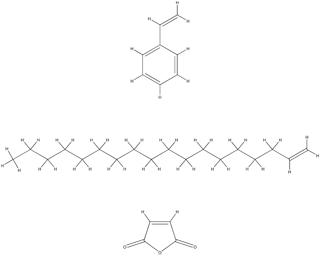 2,5-Furandione, polymer with ethenylbenzene and 1-octadecene 구조식 이미지
