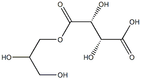 [R-(R*,R*)]-tartaric acid, monoester with propane-1,2,3-triol Structure