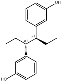 Phenol, 3,3'-((1R,2S)-1,2-diethyl-1,2-ethanediyl)bis-, rel- 구조식 이미지