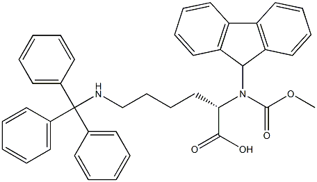 Fmoc-Lys(Trt)-OH Structure