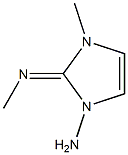 1H-Imidazol-1-amine,2,3-dihydro-3-methyl-2-(methylimino)-(9CI) 구조식 이미지