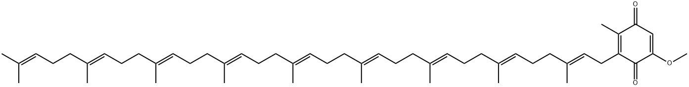 3-[(2E,6E,10E,14E,18E,22E,26E,30E)-3,7,11,15,19,23,27,31,35-Nonamethyl-2,6,10,14,18,22,26,30,34-hexatriacontanonenyl]-5-methoxy-2-methyl-2,5-cyclohexadiene-1,4-dione Structure