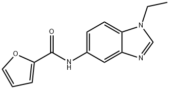 2-Furancarboxamide,N-(1-ethyl-1H-benzimidazol-5-yl)-(9CI) Structure