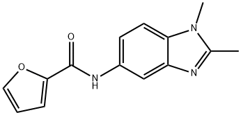 2-Furancarboxamide,N-(1,2-dimethyl-1H-benzimidazol-5-yl)-(9CI) 구조식 이미지