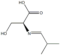 L-Serine, N-(2-methylpropylidene)-, [N(E)]- (9CI) Structure