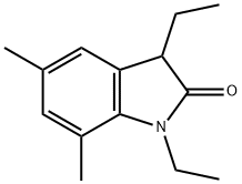 2H-Indol-2-one,1,3-diethyl-1,3-dihydro-5,7-dimethyl-(9CI) 구조식 이미지