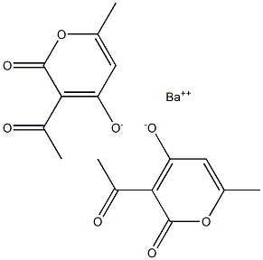 bis[3-acetyl-6-methyl-2H-pyran-2,4(3H)-dione], barium salt Structure