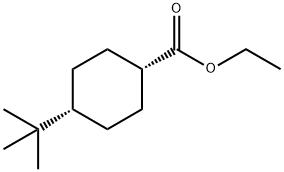 4α-tert-부틸시클로헥산-1α-카르복실산에틸에스테르 구조식 이미지