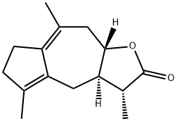 (3R)-3aα,4,6,7,9,9aβ-Hexahydro-3α,5,8-trimethylazuleno[6,5-b]furan-2(3H)-one 구조식 이미지